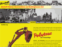 Tablet Screenshot of bischoff-polytrac.de